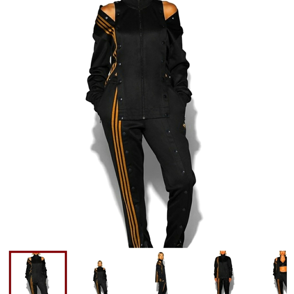 Ivy park black and gold track jacket